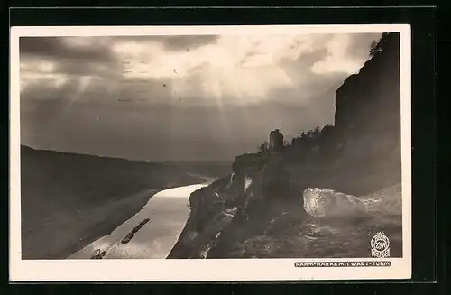 Foto-AK Walter Hahn, Dresden, Nr. 2394: Ansicht Rahm-Hanke mit Wart-Turm