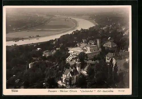 Foto-AK Walter Hahn, Dresden, Nr. 10275: Dresden, Blick auf Luisenhof Ho-Gaststätte in Weisser Hirsch