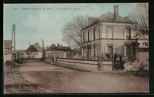 AK Germainville, Ecoles et Mairie