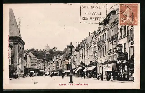 AK Dreux, La Grande-Rue