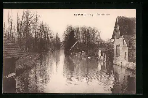 AK Saint-Piat, Vue sur l`Eure