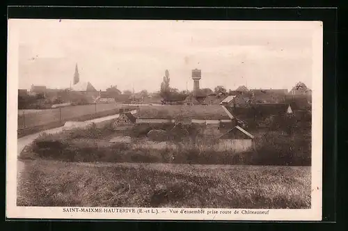 AK Saint-Maxime-Hauterive, Vue d`ensemble prise route de Chateauneuf