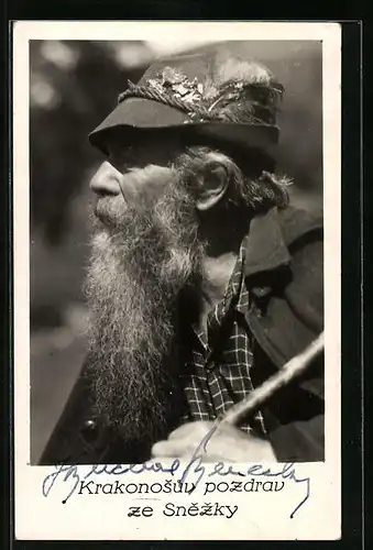 AK Schneekoppenhäuser, Bergführer im Profil