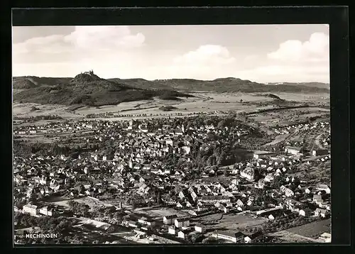 AK Hechingen, Gesamtansicht vom Flugzeug aus