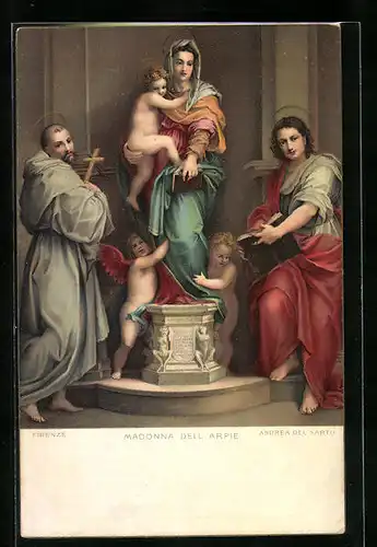 Künstler-AK Stengel & Co. Nr. 29843: Madonna dell` Arpie