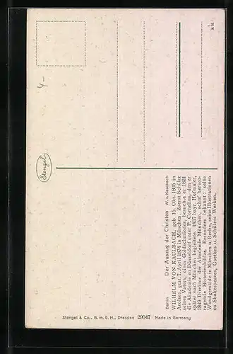 Künstler-AK Stengel & Co. Nr. 29047: Der Auszug der Christen