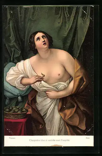 Künstler-AK Stengel & Co. Nr. 29860: Cleopatra che si uccide con l`aspide