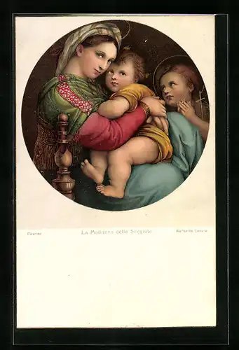 Künstler-AK Stengel & Co. Nr. 29827: La Madonna della Seggiola