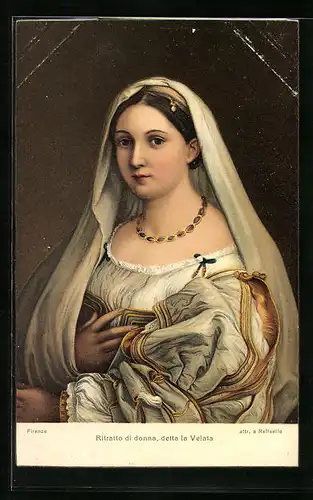 Künstler-AK Stengel & Co. Nr. 29354: Ritratto di donna, detta la Velata