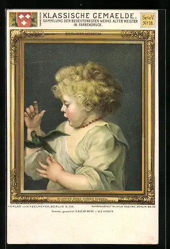 Künstler-AK Stengel & Co. Nr. 32079: Bildnis eines Kindes Rubens, Petrus Paulus Rubens