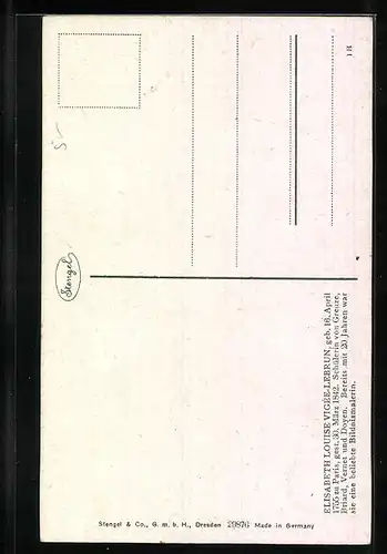 Künstler-AK Stengel & Co. Nr. 29876: Die Künstlerin und ihre Tochter