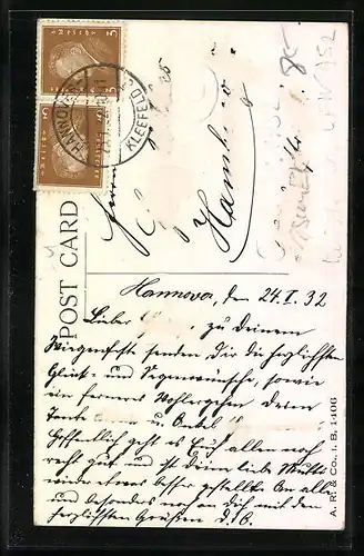 AK Liebeslust, Kleines Paar unter Birke