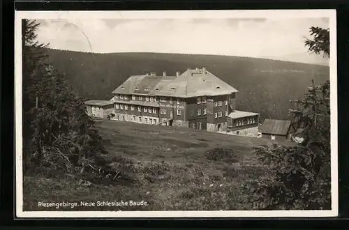 AK Neue Schlesische Baude, Berghütte im Riesengebirge