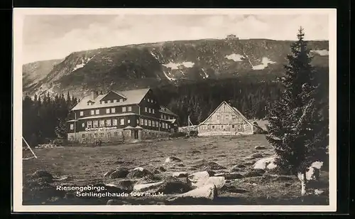 AK Schlingelbaude, Berghütte im Riesengebirge