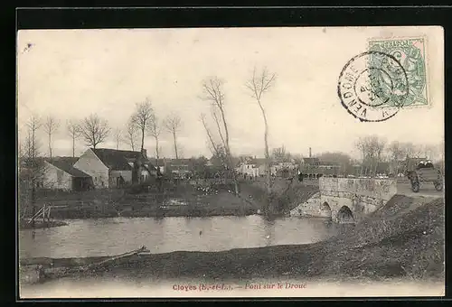 AK Cloyes, Pont sur le Droue