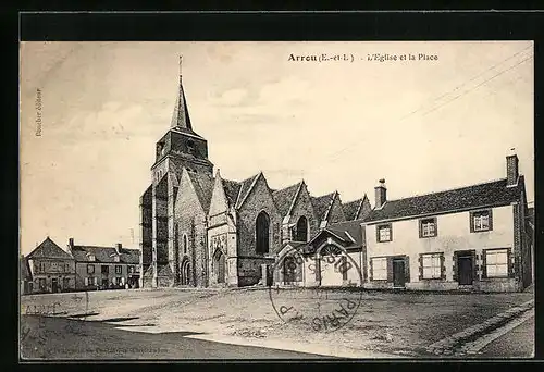 AK Arrou, L`Eglise et la Place