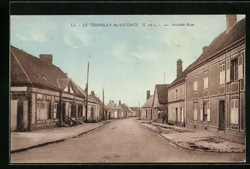 AK Le Tremblay-le-Vicomte, Grande-Rue