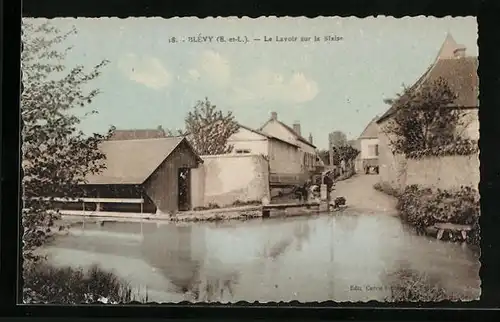 AK Blévy, Le Lavoir sur la Blaise