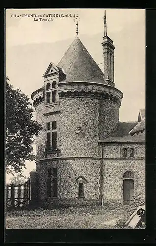AK Champrond-en-Gatine, La Tourelle
