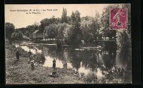 AK Saint-Christophe, Le Pont noir et le Moulin