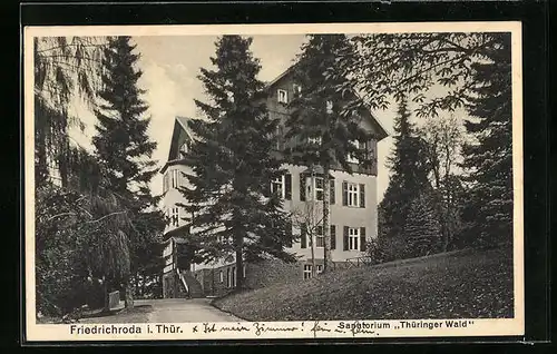 AK Friedrichroda /Thür., Blick auf Hotel Thüringer Wald