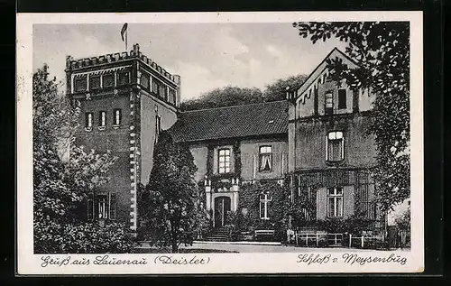 AK Lauenau, Blick auf Schloss von Meysenbug