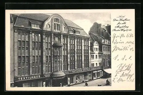 AK Magdeburg, Textilhauszentrum Tezet, das Kaufhaus für alle