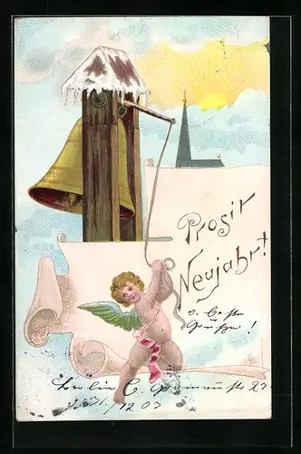 AK Neujahrsengel läutet das neue Jahr ein