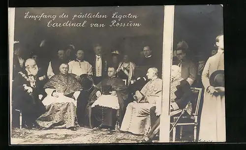 AK Empfang des päpstlichen Legaten Kardinal van Rossum