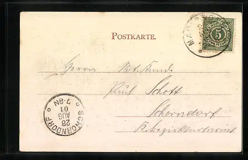 AK Maulbronn, Westliche Ansicht des Klosters