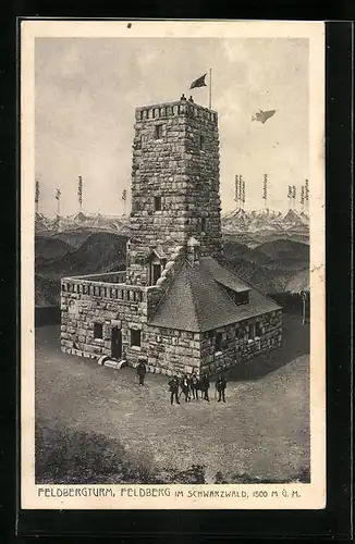 AK Feldberg /Schwarzwald, Feldbergturm, Gebäudeansicht