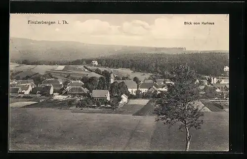 AK Finsterbergen i. Th. Blick vom Kurhaus