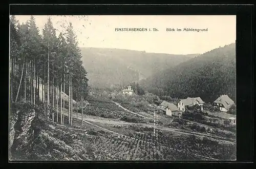 AK Finsterbergen i. Th., Blick im Mühlengrund