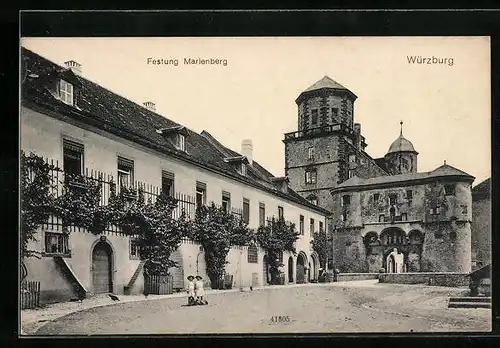 AK Würzburg, Festung Marienberg, Eingangstor