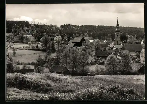 AK Hutschdorf b. Kulmbach, Teilansicht mit Kirche