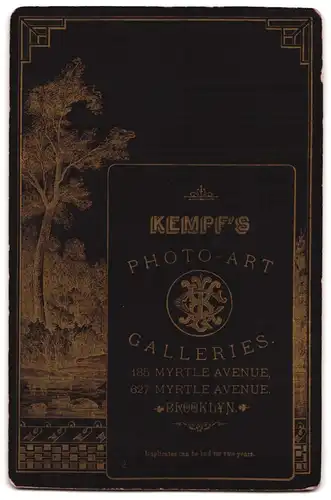 Fotografie Kempf`s Galleries, Brooklyn, NY, 185 Myrtle Avenue, Junge Dame mit schicker Frisur