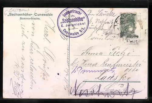 AK Cunewalde, Sommerfrische und Gasthaus Sachsenhöhe