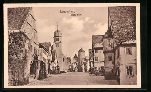 AK Langenburg, Ansicht der Inneren Stadt