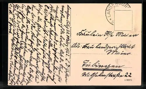 AK Langenburg, Ansicht der Inneren Stadt