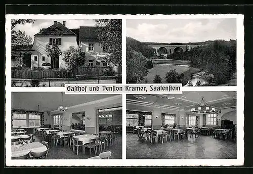 AK Saalenstein, Gasthof uns Pension Kramer, Innenansicht