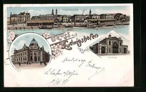 AK Ludwigshafen, Post und Bahnhof