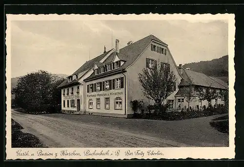 AK Buchenbach i. B., Gasthaus u. Pension z. Hirschen