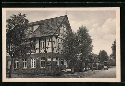 Foto-AK Amelinghausen /Lbg. Heide, Gasthaus Drei Linden