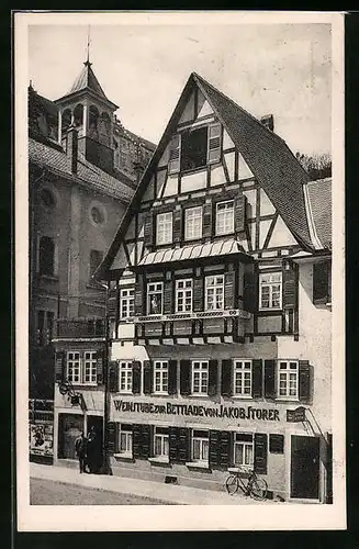 AK Heidenheim a. Brz., Gasthaus Weinstube zur Bettlade, Hauptstrasse 96