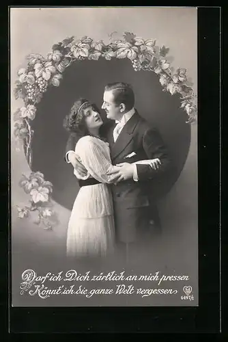 Foto-AK HB 6497 /1: Darf ich dich zärtlich an mich pressen