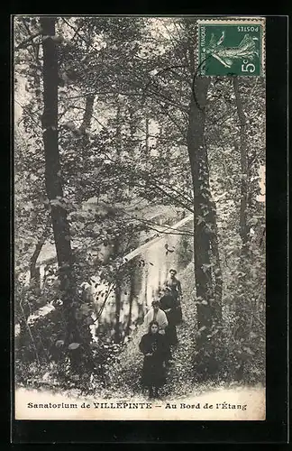 AK Villepinte, Sanatorium, Au Bord de l`Étang