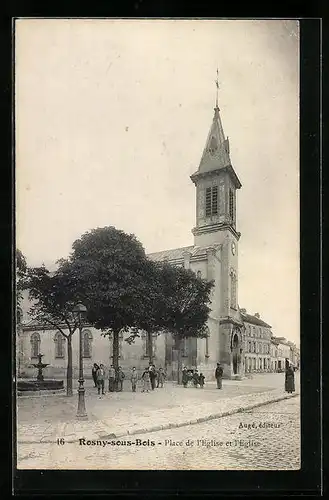 AK Rosny-sous-Bois, Place de l`Eglise et l`Eglise