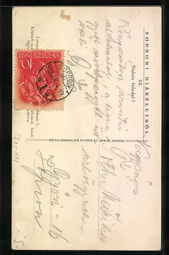 AK Amor hilft beim Liebesbrief