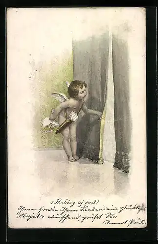 AK Amor wartet hinter Vorhang