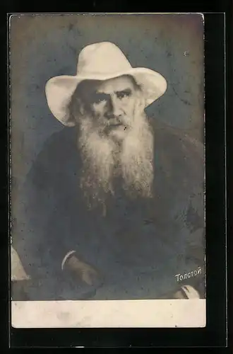 AK Portrait von Lew Nikolajewitsch Graf Tolstoi, Schriftsteller